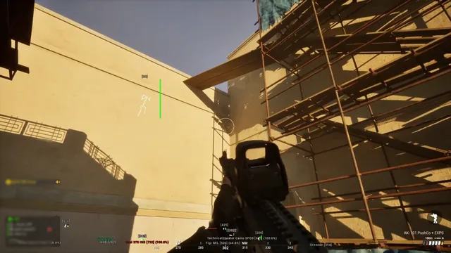Capture zone outline on an urban flag