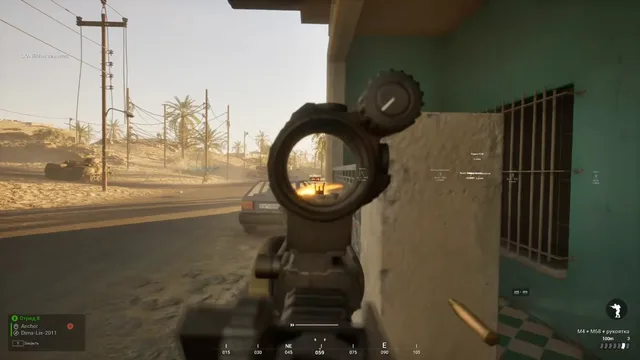 Infantry ESP filters highlighting nearby enemies and HAB distance
